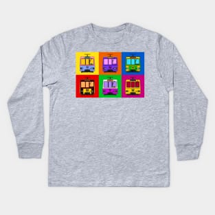 Metro Pop Art Kids Long Sleeve T-Shirt